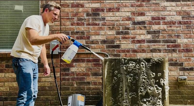 Condenser wash